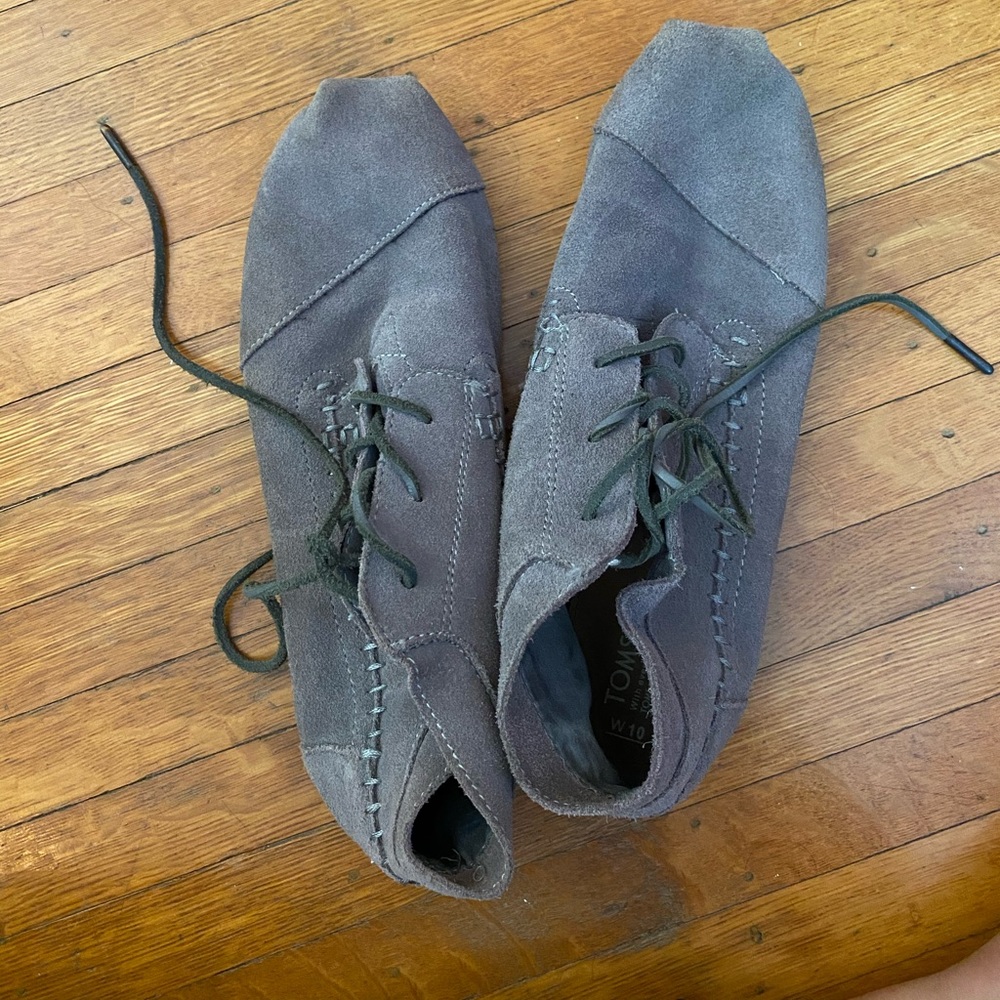 TOMS suede booties